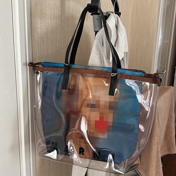 BNWT MARNI PVC/leather Tote/Handbag - Picture 11 of 14